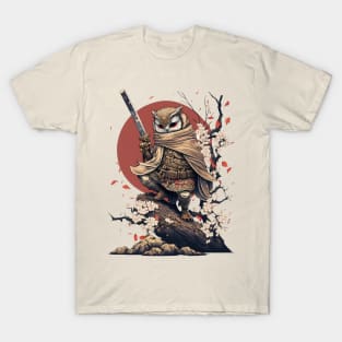 Owl Ninja Warrior Japanese Anime T-Shirt